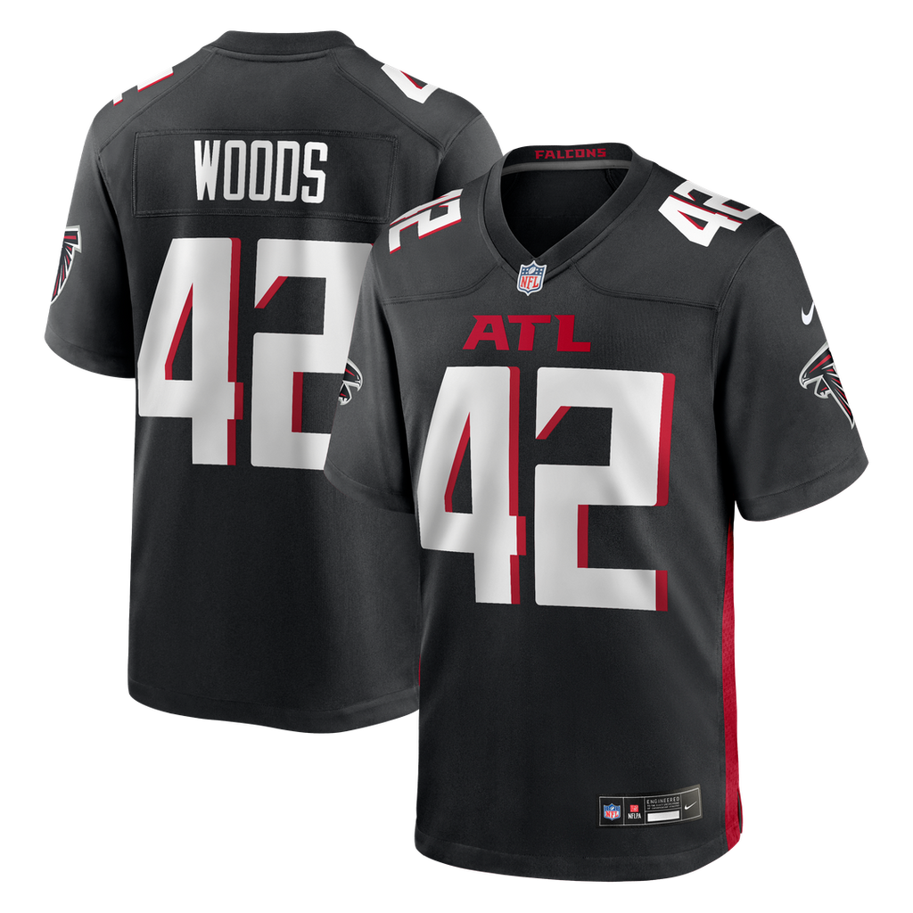 Josh Woods Atlanta Falcons Nike Team Game Jersey -  Black