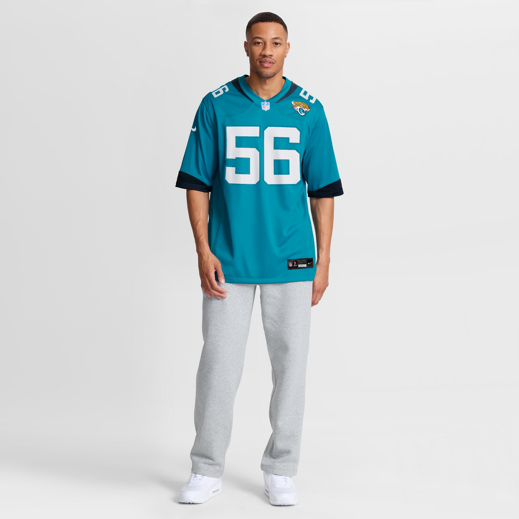Yasir Abdullah Jacksonville Jaguars Nike Team Game Jersey -  Teal