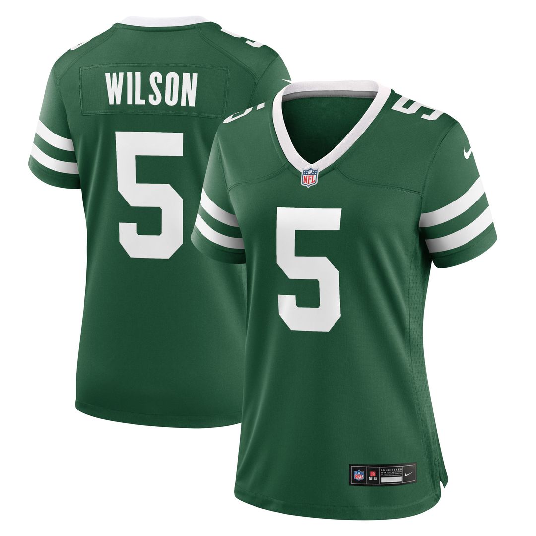 Garrett Wilson New York Jets Nike Women's Alternate Game Jersey - Legacy Black