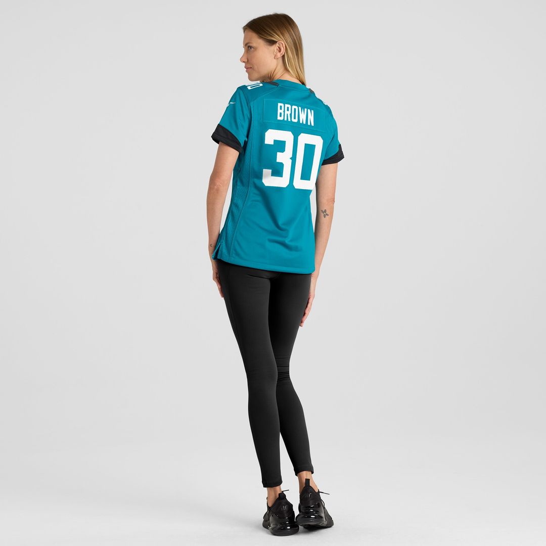 Montaric Brown Jacksonville Jaguars Nike Women's Game Player Jersey - Teal