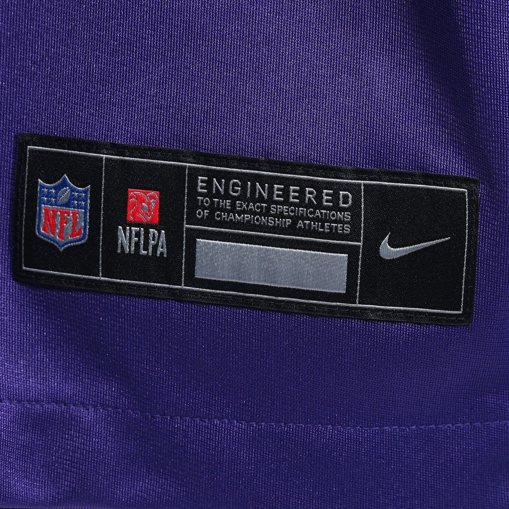 Number 1 Groom Minnesota Vikings Nike Game Jersey - Purple