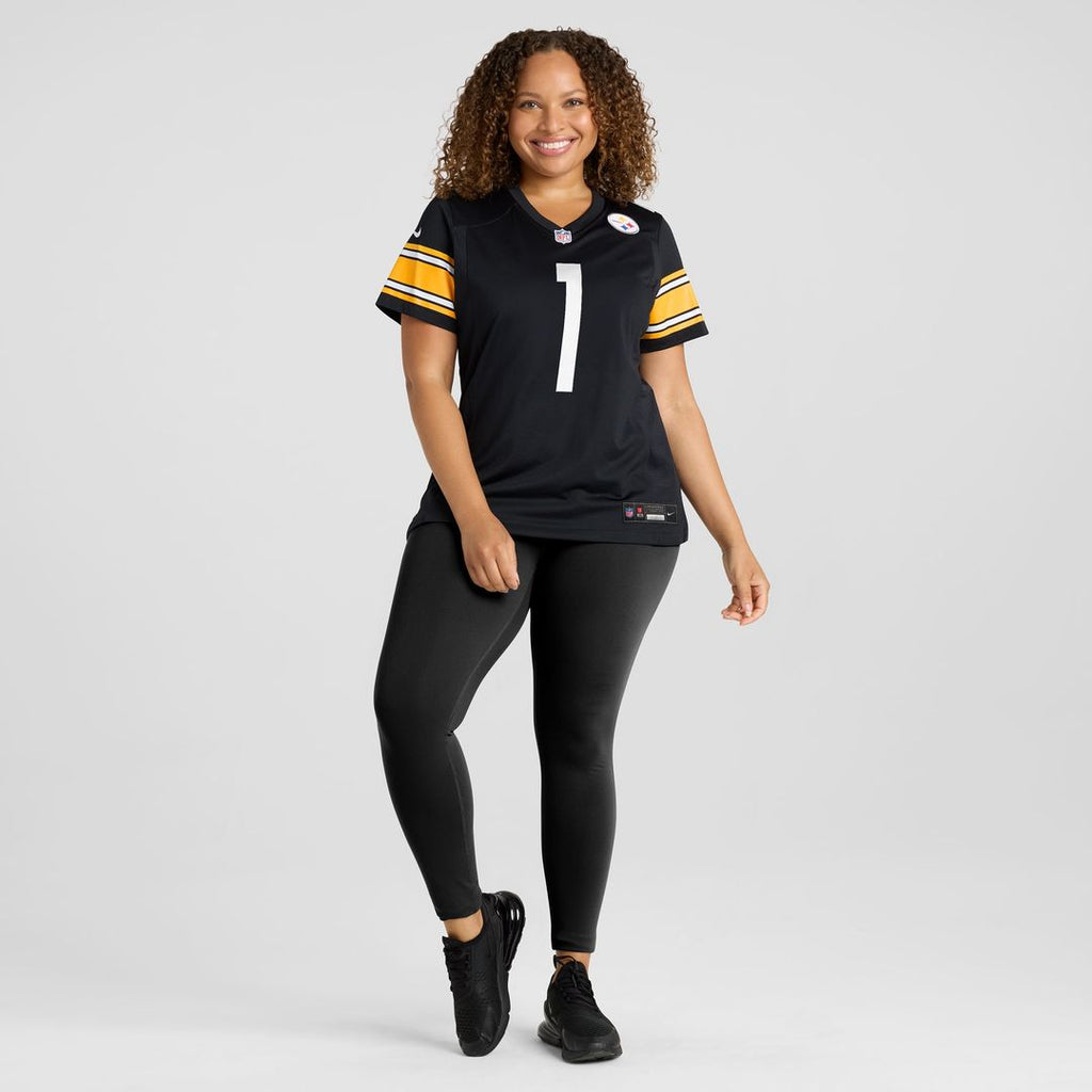 Number 1 Mom Pittsburgh Steelers Nike Women's Game Jersey - Black