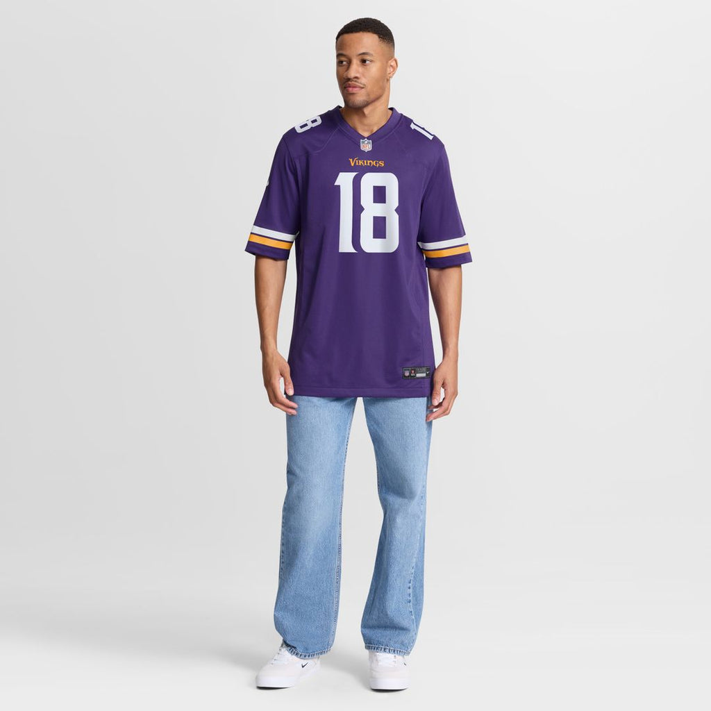 Justin Jefferson Minnesota Vikings Nike Game Jersey - Purple