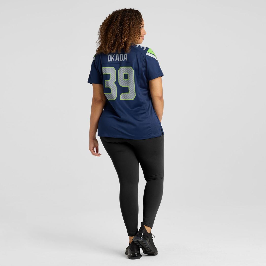 Ty Okada Seattle Seahawks Nike Women's Team Game Jersey -  College Navy