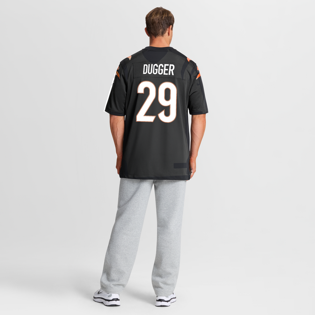 Kyle Dugger Cincinnati Bengals Nike Team Game Jersey -  Black