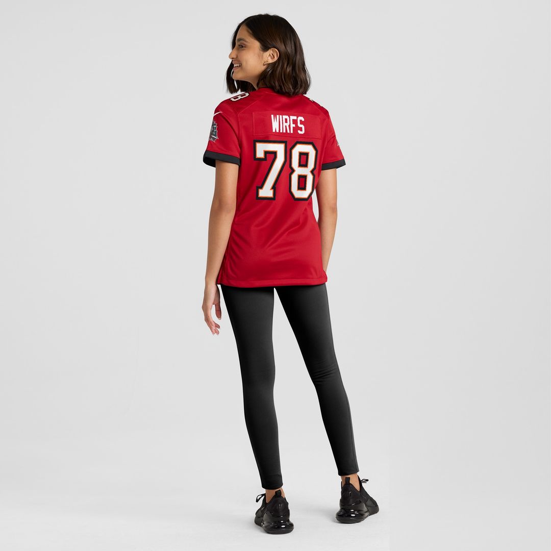 Tristan Wirfs Tampa Bay Buccaneers Nike Women's Team Game Jersey -  Red
