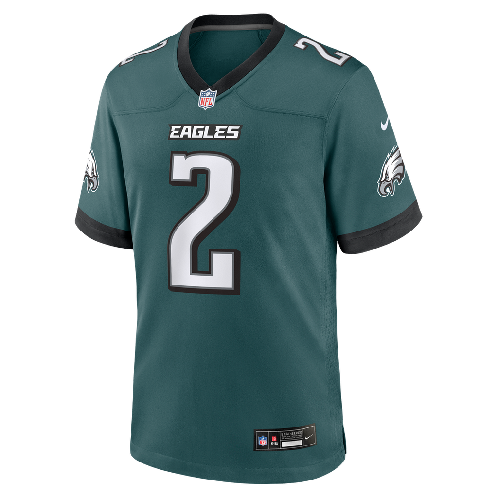 Tariq Woolen Philadelphia Eagles Nike Team Game Jersey - Midnight Green