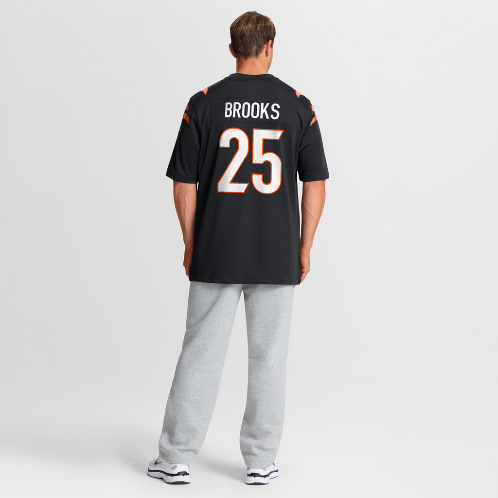 Tahj Brooks Cincinnati Bengals Nike Team Game Jersey -  Black