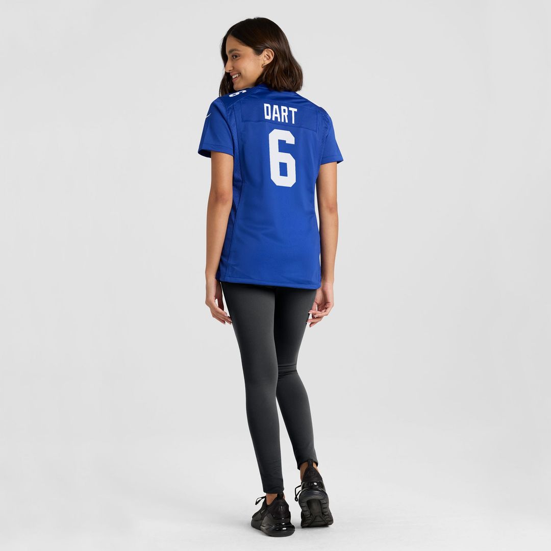 Jaxson Dart New York Giants Nike Women's Team  Game Jersey -  Royal